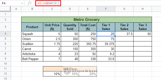 updated cell reference formula
