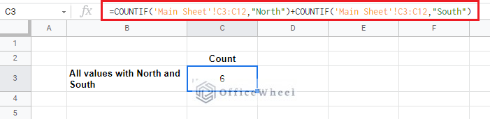 COUNTIF OR logic addition