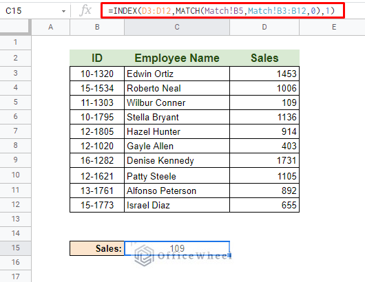 referring to another worksheet in INDEX MATCH