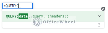 query function syntax for query cell reference in google sheets
