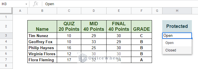 drop-down menu successfully implemented