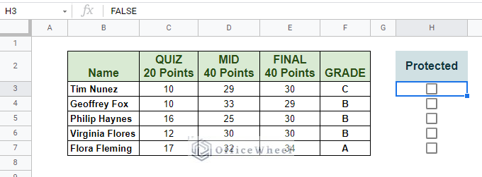 adding a checkbox for each row