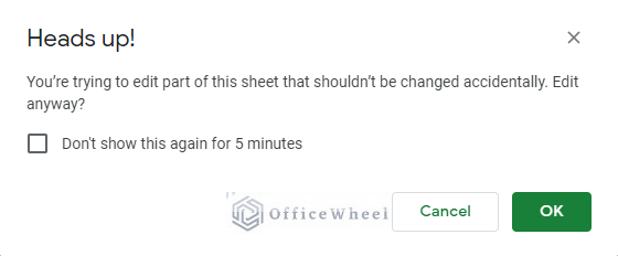 warning for option 3