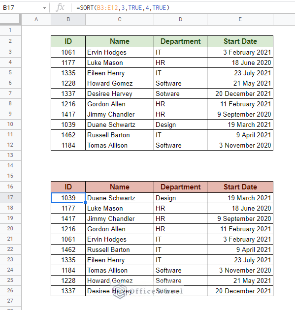 sort by multiple columns in google sheets using the sort function