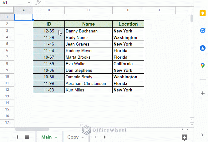 using format painter to copy formatting to another spreadsheet in google sheets animated