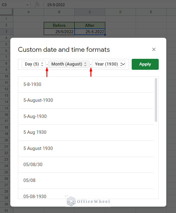 updating the delimiters