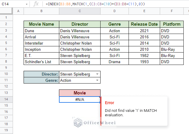 #N/A error