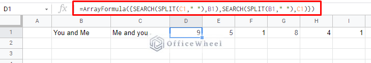 combining both of the split formulas