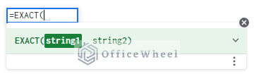 exact function syntax