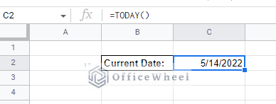 generating the current date with the today function