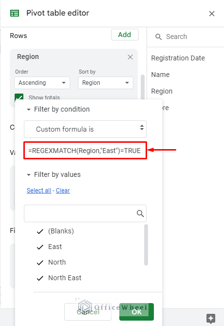 regular expression custom formula to find all match of data