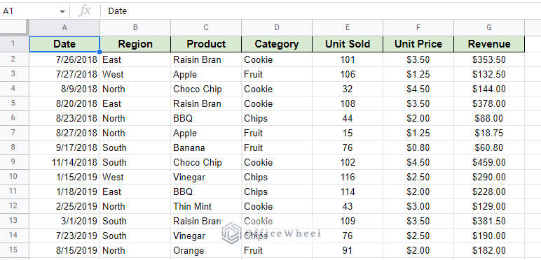 example worksheet for custom formula in google sheets slicer