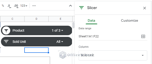 adding a second slicer in a google sheets pivot table