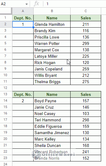 double click to autofill numbers in google sheets animated