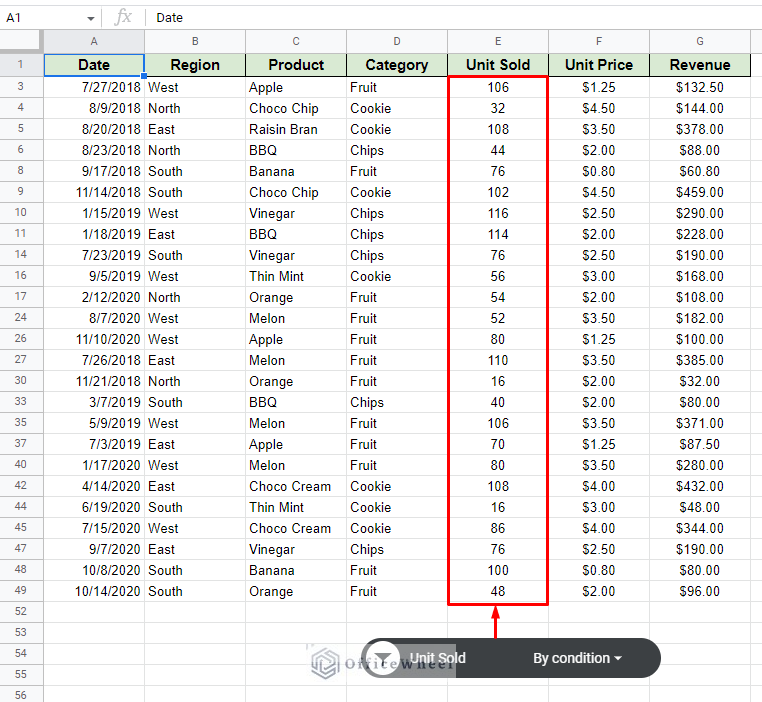 adding custom formula to a google sheets slicer to filter by even numbers