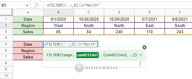 adding the first text row condition for the filter