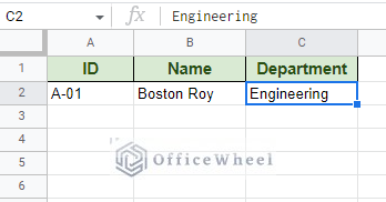 the starting value must be entered manually