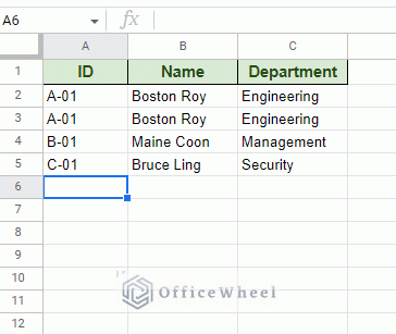 autofill cells based on left cell value in google sheets animated