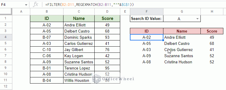 using filter to autofill based on another field in google sheets animated
