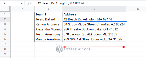 fit to data result in google sheets