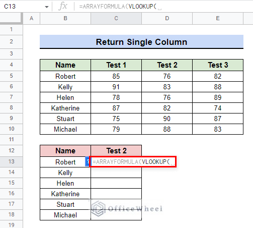 input vlookup