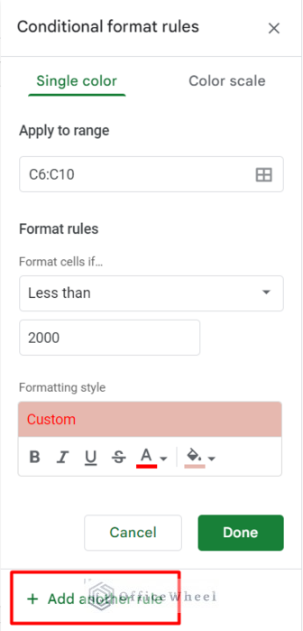 Duplicate the Conditional Formatting Rule