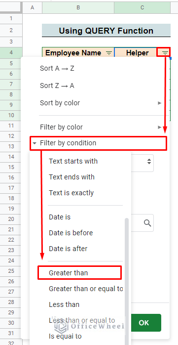 edit conditional bar to filter duplicates