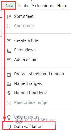 Apply Data Validation