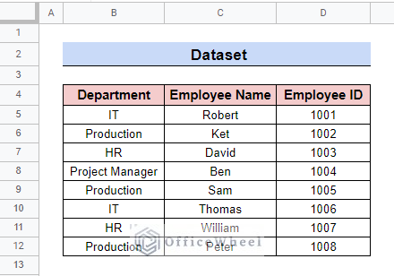 dataset for google sheets vlookup all matches