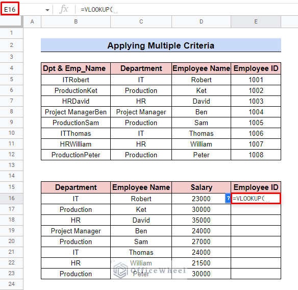 multiple criteria vlookup 