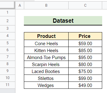 google sheets average last n rows