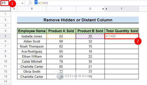 insert formula