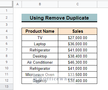 dataset of google sheets find unique values between 2 columns