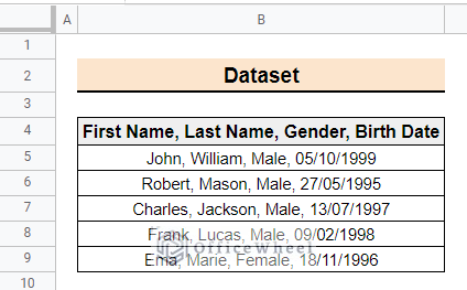 Dataset for the article