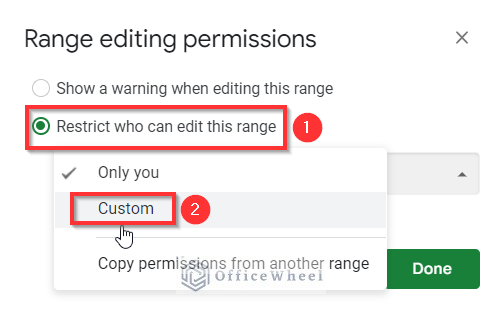 Locking Cells for Specific Person in Google Sheets