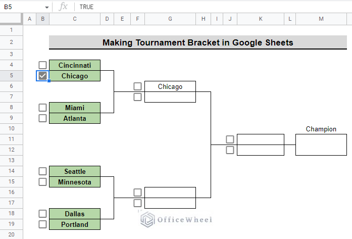formula applied to every match until champion is found