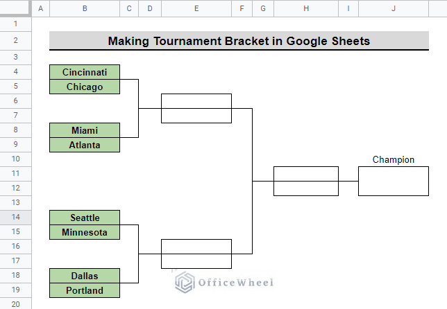 complete tournament bracket