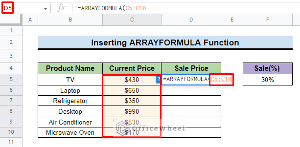 add range in the function