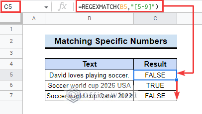 Finding Specific Numbers in Cell Range