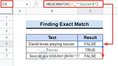 Finding Exact Word Match