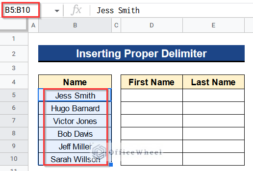 Copying All Values From Column B