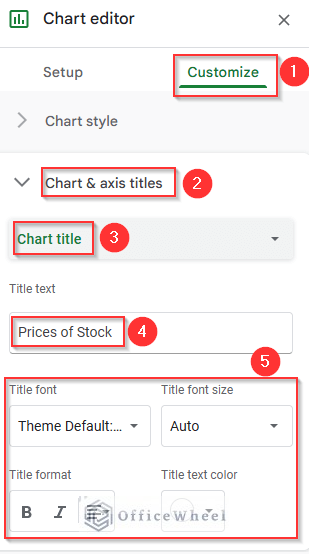 Changing Chart Title
